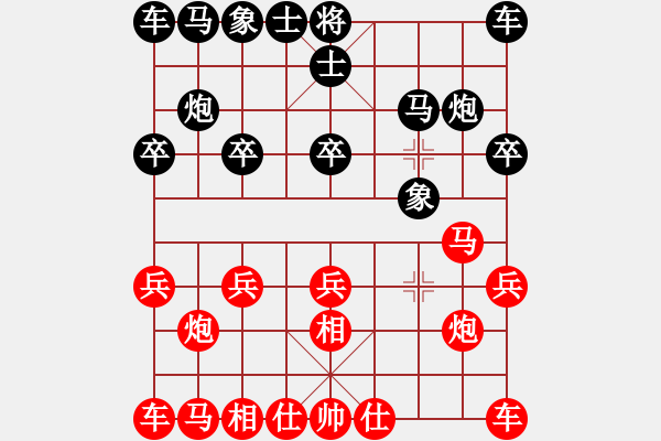 象棋棋譜圖片：fanguwen(5級)-勝-彗星撞地球(初級) - 步數(shù)：10 