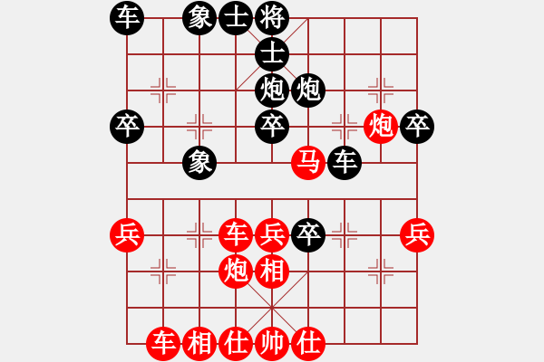 象棋棋譜圖片：兔基撕(6級(jí))-勝-阿瓜(9級(jí)) - 步數(shù)：40 