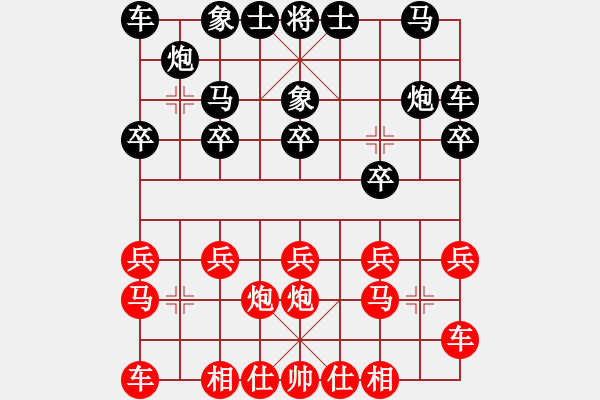 象棋棋譜圖片：沖積(4星)-勝-sarah(7星) - 步數(shù)：10 