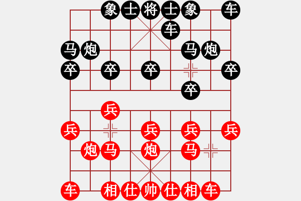 象棋棋譜圖片：象棋愛好者 VS 中級棋士 - 步數(shù)：10 