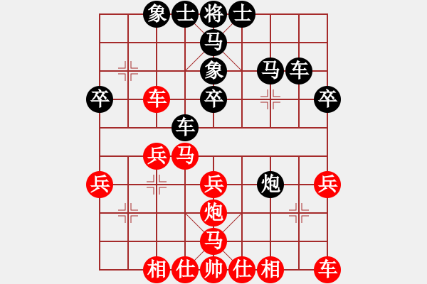 象棋棋譜圖片：030--08--03--1---蔡佑廣---兵三進(jìn)一 兵七進(jìn)一 車1進(jìn)1 馬八進(jìn)七 - 步數(shù)：30 