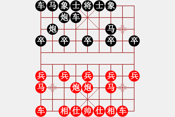 象棋棋譜圖片：苦果(3段)-負-黃笑(4段) - 步數(shù)：10 