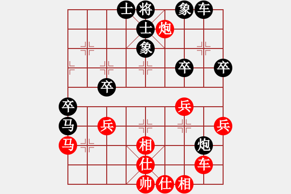 象棋棋譜圖片：1.3gaogc(3段)-和-學(xué)習(xí)軟件(7段) - 步數(shù)：40 