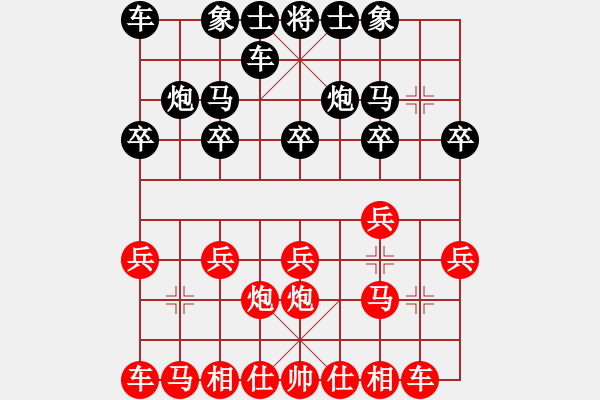 象棋棋谱图片：饶高峰[8-1] 先和 郑成洲[8-3] - 步数：10 