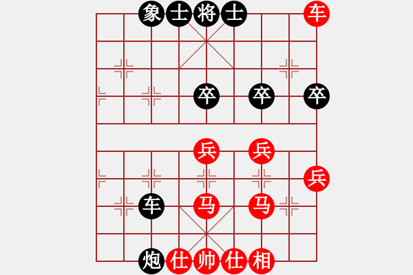 象棋棋譜圖片：五七炮三兵VS屏風(fēng)馬3卒（7黑馬2進(jìn)1；8炮七退一車1進(jìn)3） - 步數(shù)：60 