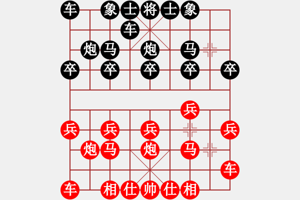 象棋棋譜圖片：趙傳國     先勝 王大明     - 步數(shù)：10 