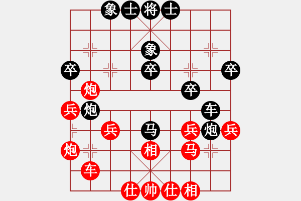 象棋棋譜圖片：6--5---車二平八 車8進(jìn)5---黑方滿意 - 步數(shù)：36 