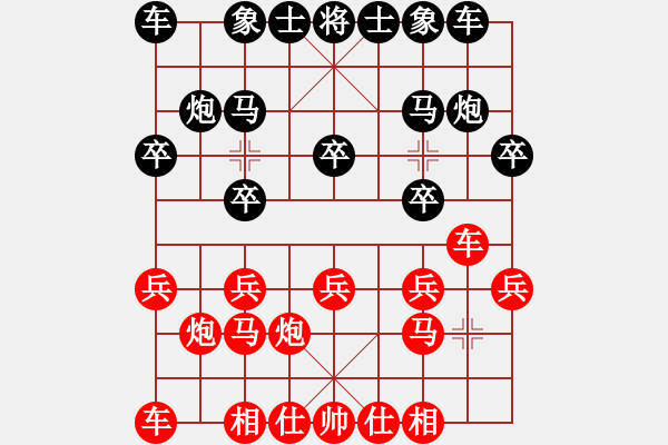 象棋棋譜圖片：慈航道人(8段)-和-瑯琊玉麒麟(9段) - 步數(shù)：10 