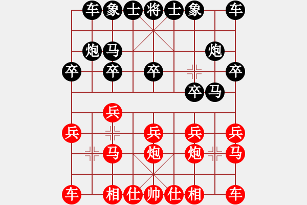 象棋棋譜圖片：山野道人(無極)-和-觀星賞月(北斗) - 步數(shù)：10 