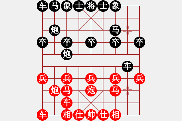 象棋棋譜圖片：groseadler紅負(fù)葬心【中炮對(duì)進(jìn)左馬】 - 步數(shù)：10 