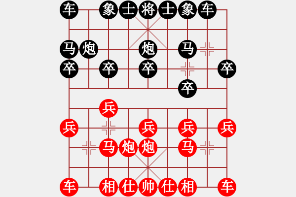 象棋棋譜圖片：極邊第一城(4段)-和-快樂(lè)象棋逢(3段) - 步數(shù)：10 