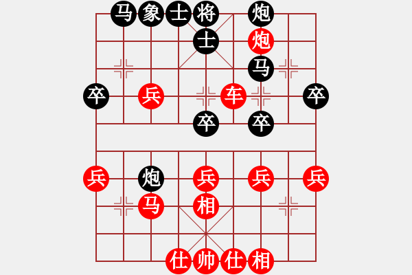 象棋棋譜圖片：bbboy002（業(yè)7-3） 先勝 哈哈哈（業(yè)7-3） - 步數(shù)：55 