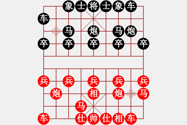 象棋棋譜圖片：閑云野鶴[2829297941] -VS- 橫才俊儒[292832991] - 步數(shù)：10 