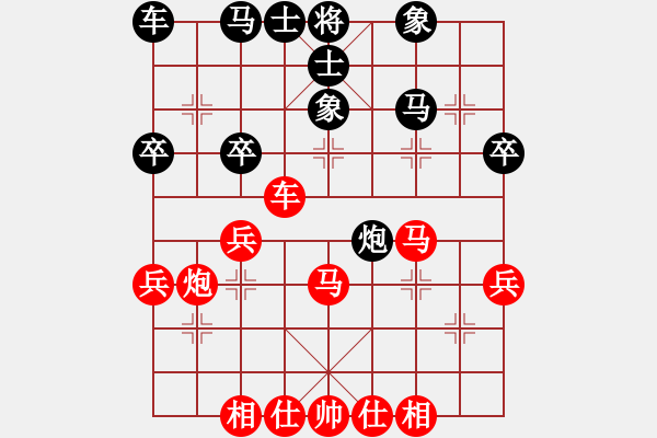 象棋棋譜圖片：濰坊“體彩杯”第4輪：臨朐　高棟華　先勝　昌樂　高學鋒 - 步數(shù)：40 