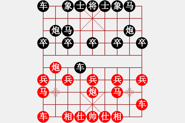 象棋棋譜圖片：橫才俊儒[292832991] -VS- 執(zhí)子之手[1255791708] - 步數(shù)：10 