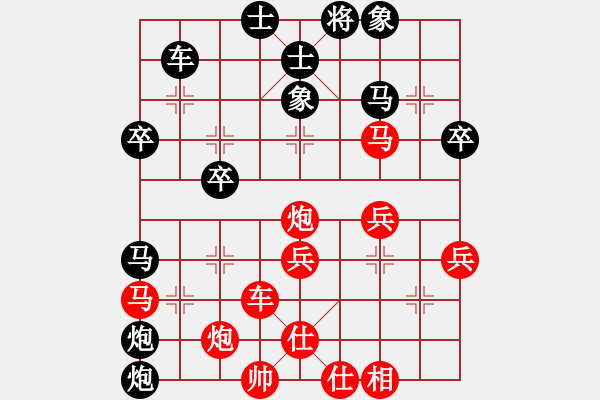 象棋棋譜圖片：醉臥棋枰(2段)-負(fù)-鄭州郡王(3級(jí)) - 步數(shù)：40 