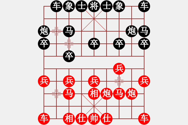 象棋棋譜圖片：梁[業(yè)3-2]先負(fù)Deng我[業(yè)3-3]25回合201803260149.pgn - 步數(shù)：10 