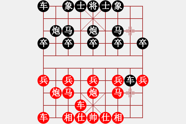 象棋棋譜圖片：ゞ★禾日火因[4429788] -VS- 臭棋簍子[2551808498] - 步數(shù)：10 