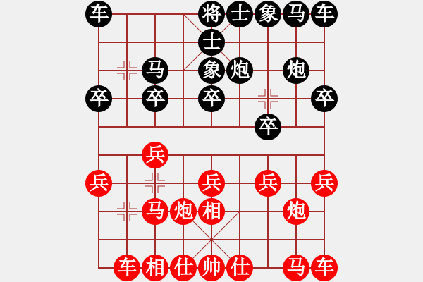象棋棋谱图片：慢刀(5星)-胜-灵山居士(1星) - 步数：10 
