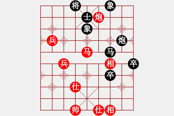 象棋棋譜圖片：kimbup(無極)-和-姜狼豺盡(天罡) - 步數(shù)：100 