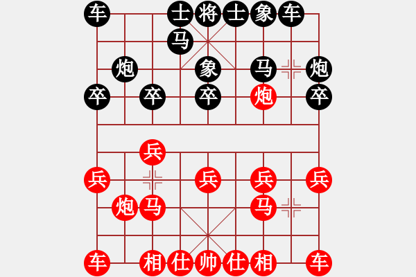 象棋棋譜圖片：《學習大師后手》邊炮拐角馬進3卒破仙人指路右炮過河屏風馬左橫車 - 步數(shù)：10 