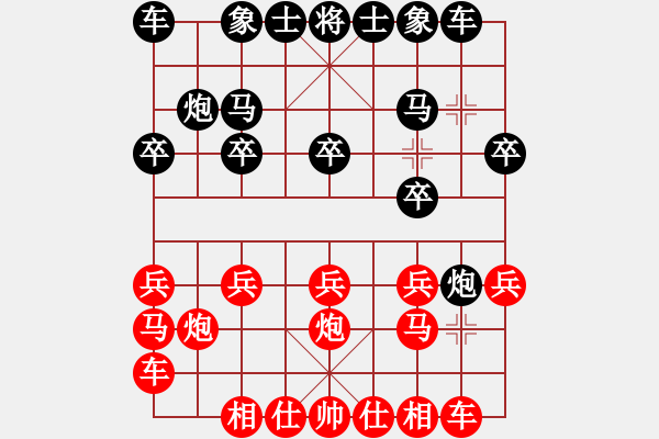 象棋棋谱图片：吴安勤(3段)-负-豆包子(3段) - 步数：10 