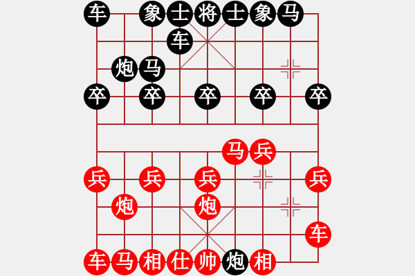 象棋棋譜圖片：《炮打底士，突然襲擊！》隨緣居士【先負】寧波戚文卿(2015-6-10弈于大師網(wǎng)高級棋室) - 步數(shù)：10 