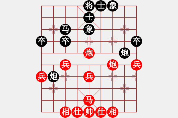 象棋棋譜圖片：202-2許鐘銘（檳）和黎金福（霹） - 步數(shù)：40 