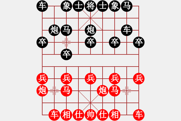 象棋棋譜圖片：云流在玩庫(kù)(9星)-和-黨曉陽(yáng)(北斗) - 步數(shù)：10 