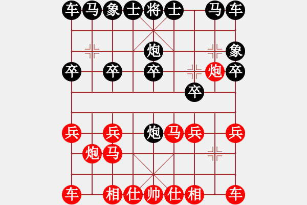 象棋棋譜圖片：臥薪嘗膽: 棄車馬後炮 - 步數(shù)：10 