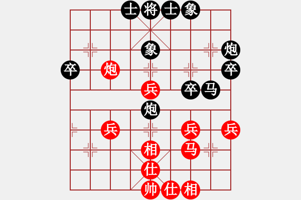 象棋棋譜圖片：路遙知馬力 和 分紅比例符合技術(shù)開 - 步數(shù)：40 