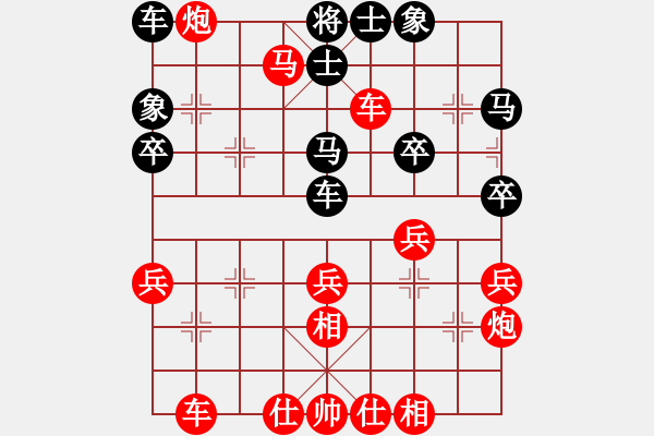 象棋棋譜圖片：2018.12.30.1評(píng)測(cè)先勝8-1陳自敏飛相局對(duì)士角炮.pgn - 步數(shù)：30 