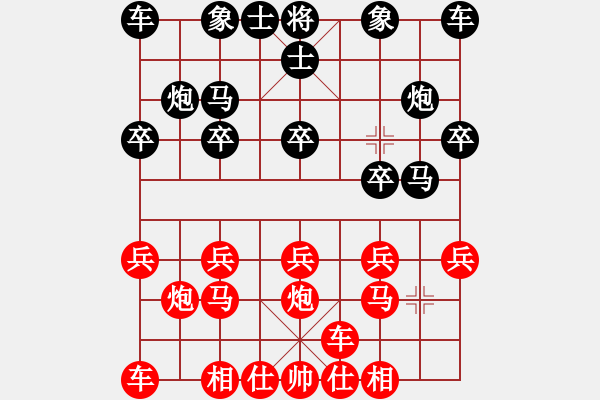 象棋棋譜圖片：小豬 [582543871] -VS- 橫才俊儒[292832991] - 步數(shù)：10 