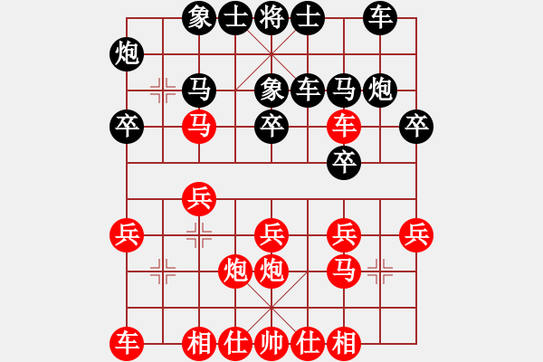 象棋棋譜圖片：3083232(縣丞) 負(fù) 4461080(都尉) - 步數(shù)：20 