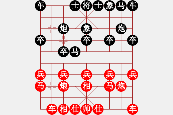 象棋棋譜圖片：五華安流中潤(rùn)雄鷹隊(duì) 張曉平 先勝 梅州市尊鼎象棋隊(duì) 張響輝 - 步數(shù)：10 