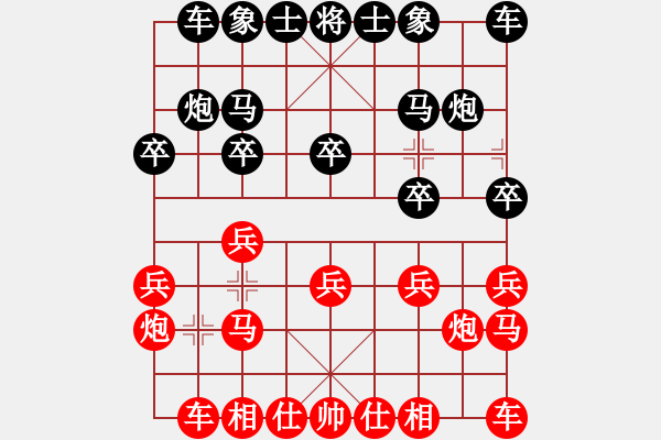 象棋棋谱图片：程吉俊 先和 张彬 - 步数：10 