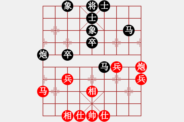 象棋棋譜圖片：石油體協(xié) 張欣 和 香港象棋總會 黃學(xué)謙 - 步數(shù)：50 