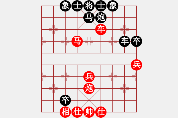 象棋棋譜圖片：旋風(fēng)V5.0先勝巫師業(yè)余級（五七炮進三兵對屏風(fēng)馬） - 步數(shù)：60 