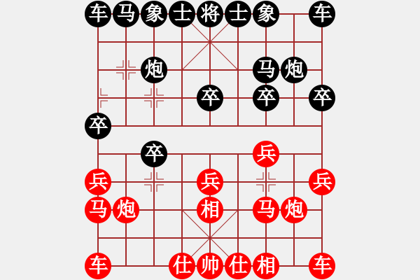 象棋棋譜圖片：liyidao(7段)-和-華峰論棋(月將) - 步數(shù)：10 