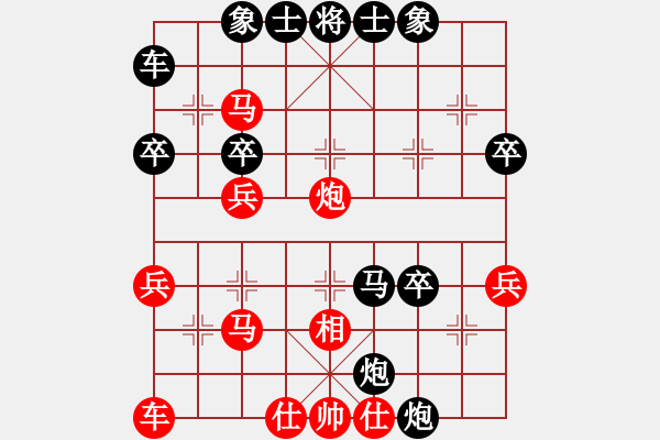 象棋棋譜圖片：魔刀再現(xiàn)(電神)-負(fù)-pakkong(電神)左馬盤河 - 步數(shù)：40 