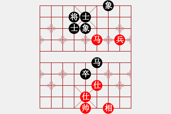 象棋棋譜圖片：133局 A45- 起馬互進(jìn)七兵局-BugChess19-04-09 x64 NO SSE4-2( - 步數(shù)：190 