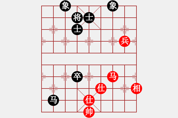 象棋棋譜圖片：133局 A45- 起馬互進(jìn)七兵局-BugChess19-04-09 x64 NO SSE4-2( - 步數(shù)：240 