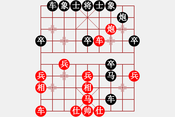 象棋棋譜圖片：20170315 后勝天天業(yè)6-3 中炮過河車對屏風馬平炮兌車 黑車8進8 紅馬七進六 馬六進七 車 - 步數(shù)：40 