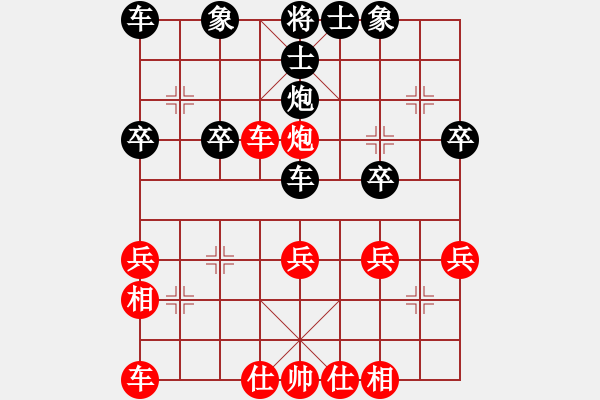 象棋棋谱图片：《象棋中局疑难问题解答》6-4-293中炮肋车 铁门栓势 - 步数：10 