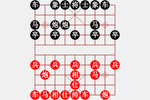 象棋棋譜圖片：開(kāi)心（業(yè)3-3）先負(fù) bbboy002（業(yè)3-2） - 步數(shù)：10 