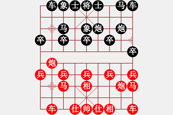 象棋棋譜圖片：品茶觀雨(6弦)-負-棋緣鋒(3弦) - 步數(shù)：10 