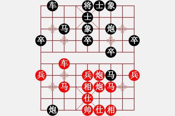 象棋棋譜圖片：中炮7路馬對(duì)屏風(fēng)馬 zzbdwm 勝 - 步數(shù)：40 