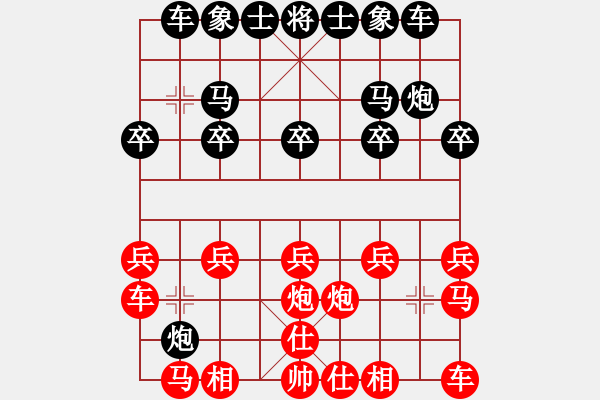 象棋棋譜圖片：棋友-魚(yú)aiq鳥(niǎo)[575644877] -VS- 幸福一生[1076966177] - 步數(shù)：10 