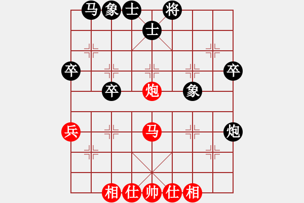 象棋棋譜圖片：2019.7.2.3評(píng)測(cè)后勝8-1牛頭滾和棋譜對(duì)屏風(fēng)馬兩頭蛇 - 步數(shù)：40 