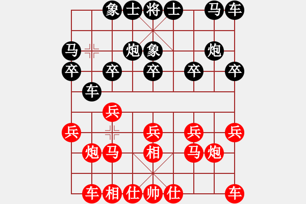 象棋棋譜圖片：陳永剛對小麥.pgn - 步數(shù)：10 